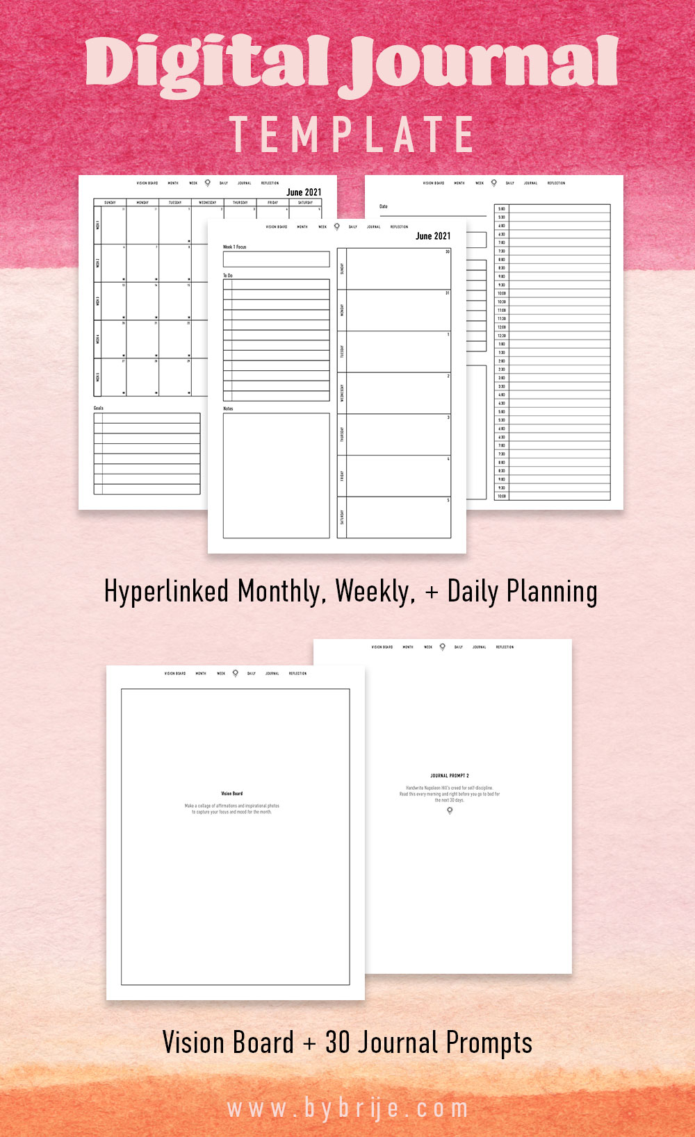 digital journal template